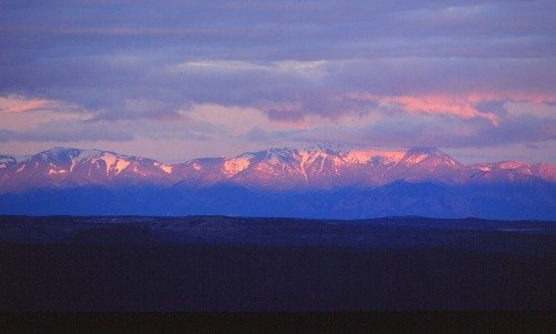 Snow-capped Mountains -  Canyonlands NP